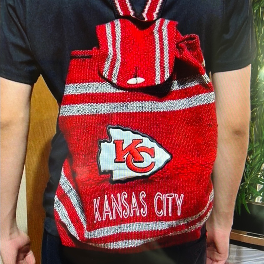 Kansas City Chiefs Woven Backpack - Picture 1 of 5